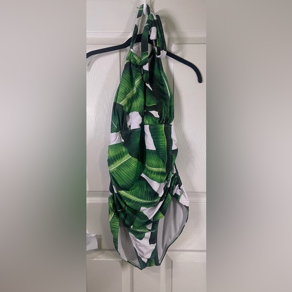 B2prity Women's Slimming One-Piece Swimsuit Tummy Control Halter Curvy Size XL - Picture 5 of 7